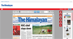 Desktop Screenshot of epaper.thehimalayantimes.com