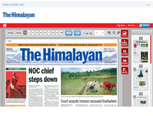 Tablet Screenshot of epaper.thehimalayantimes.com